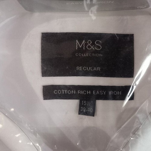 Marks & Spencer white men's summer shirts pack of 7 new, size L