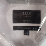 Marks & Spencer white men's summer shirts pack of 7 new, size L