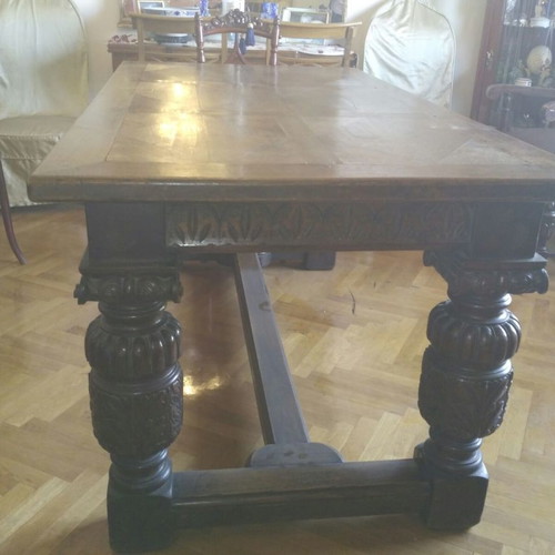 Table from 1826 used, monastic style, solid wood