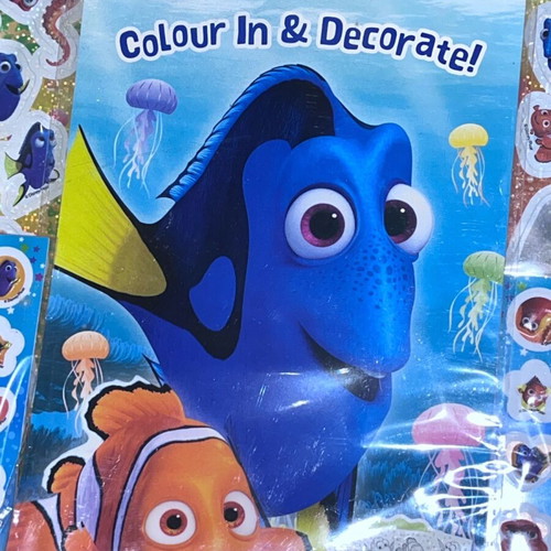 Finding Dory Colorbook stickers and coloring book new