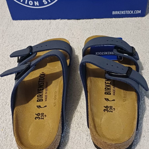 Birkenstock Arizona sandals, navy blue, size 36, narrow fit