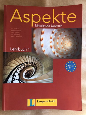 Aspekte coursebook used, level B1+ German language