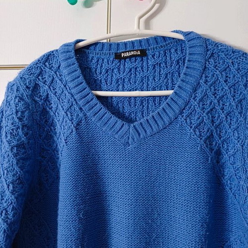 Paranoia sweater blue/purple like new
