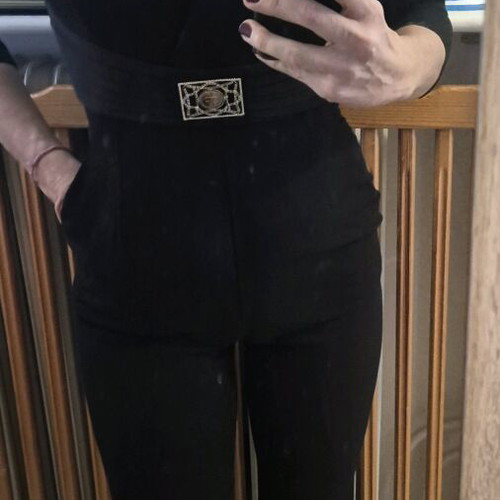 Elisabetta Franchi black one-piece jumpsuit like new