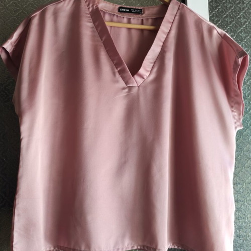 Silk blouse Shein new, pink apple size XL
