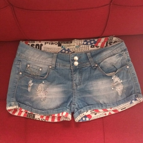 Denim shorts size S, lightly used, excellent condition