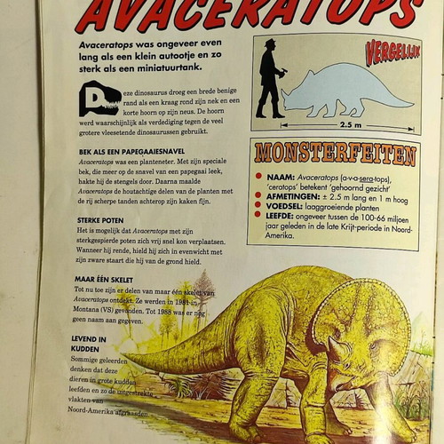 Dinosaurus No.1 DeAgostini 1993 used vintage without cover