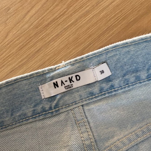 Maxi jean skirt Na-Kd size 38 like new, blue