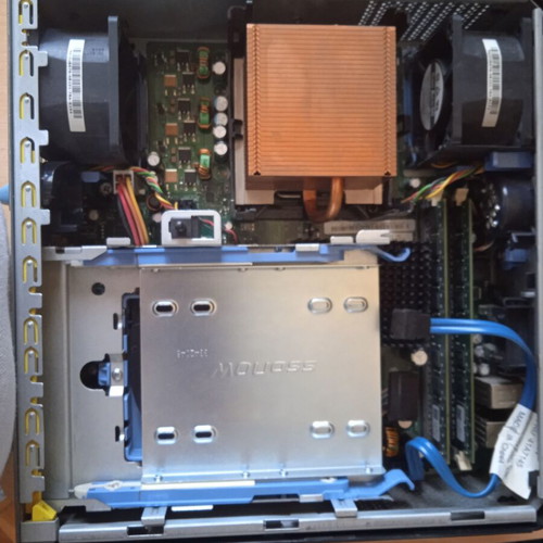 Dell Optiplex 755 USFF desktop used for parts with power supply