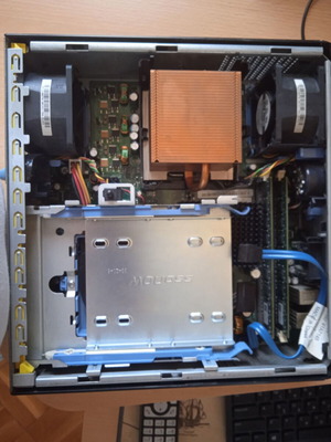 Dell Optiplex 755 USFF desktop used for parts with power supply