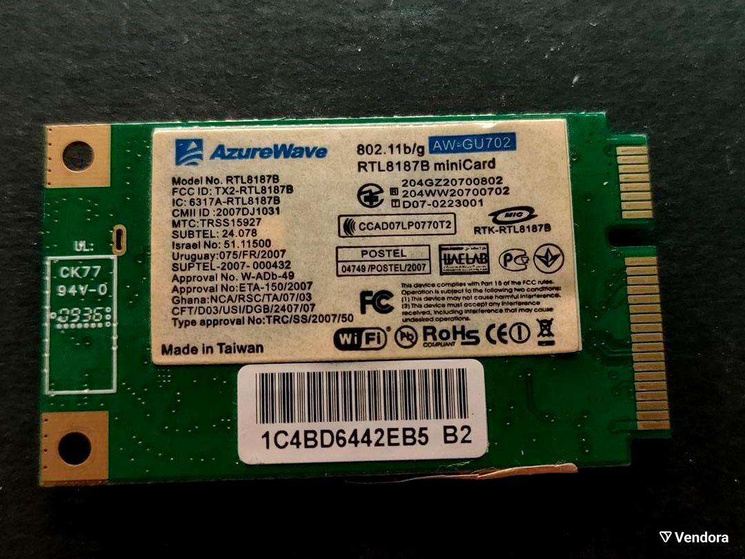 Carte Wifi PCI Express RTL81878