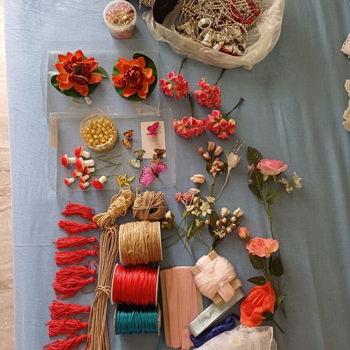 Craft and Sewing Supplies new, assorted lot in large box