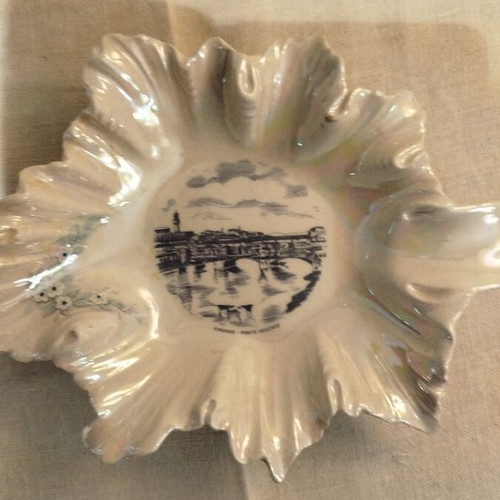 Ceramic decorative souvenir ashtray from Florence like new