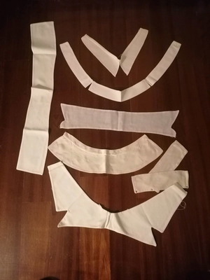 Collars and cuffs used for sewing on blouses or dresses