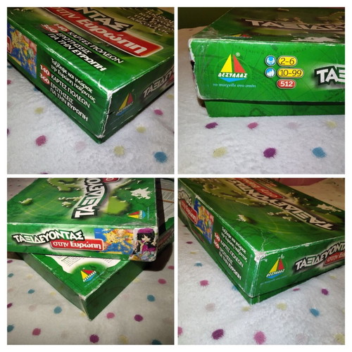 Traveling in Europe board game used by Desyllas Games