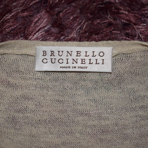 Brunello Cucinelli tank top like new, woman L/XL, gray and beige