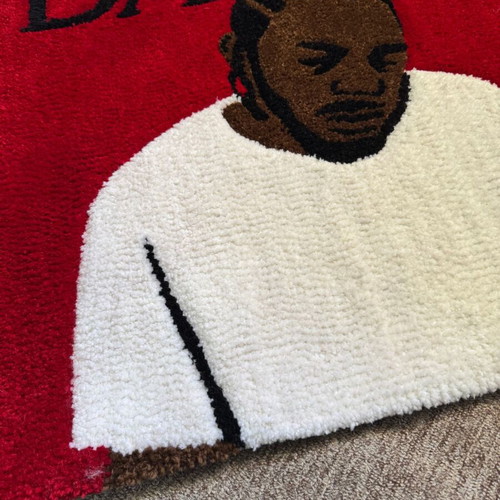 Χειροποίητο χαλί Kendrick Lamar καινούργιο 70x70cm