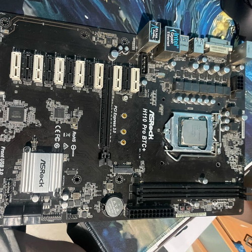 ASRock H110 Pro BTC+ motherboard with Intel Pentium Gold 5500 processor like new