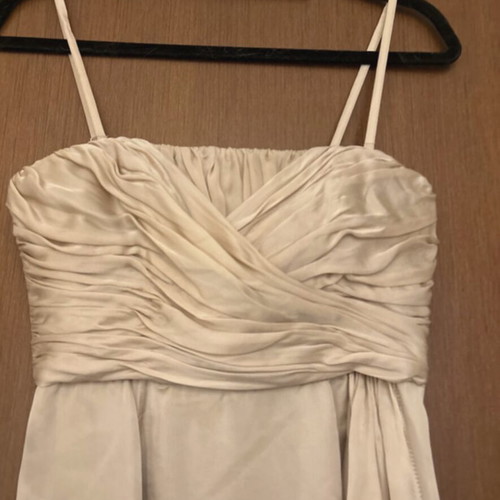 Coast beige silk cocktail dress very good condition, removable straps