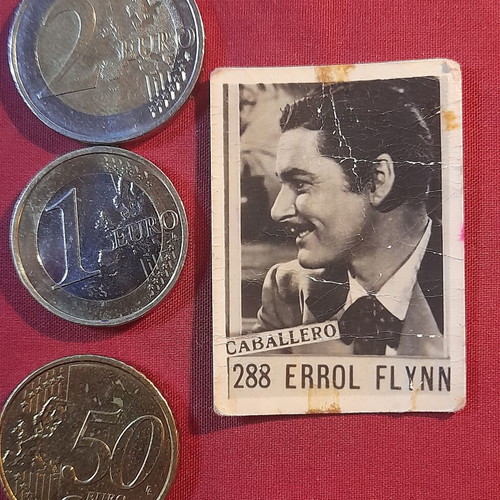 Errol Flynn Vintage Caballero Collectible Photo Card