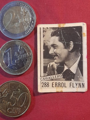 Errol Flynn Vintage Caballero Collectible Photo Card