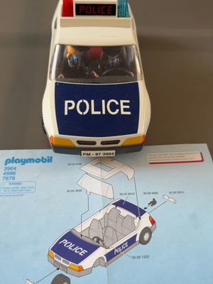 Playmobil Police Patrol Car 3904 like new, 1997