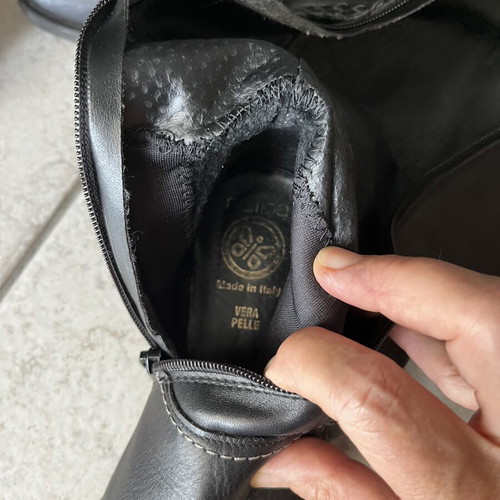 Vera Pelle leather boots like new, size 37, black