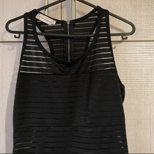 Caramella black mini evening dress like new, size Small-Medium