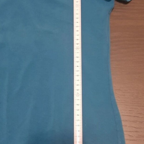 Turquoise short-sleeve top new, elastic fabric