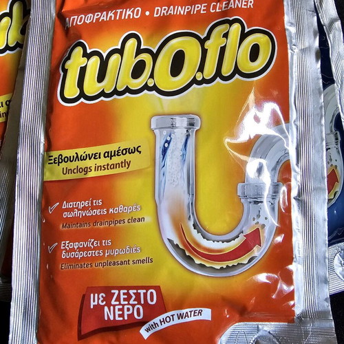 Tuboflo drain cleaner new, pack of 4 for hot and cold water