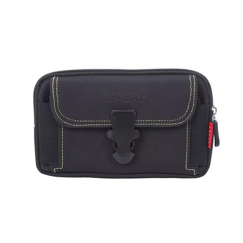 Men's waist bag new, multifunctional canvas phone wallet