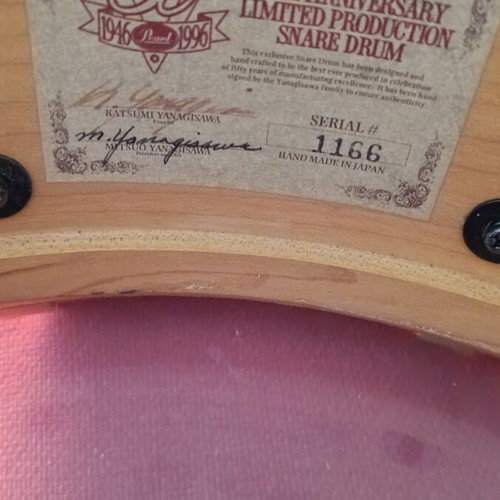 Pearl 50th Anniversary Snare Drum 14x5.5" Solid Maple