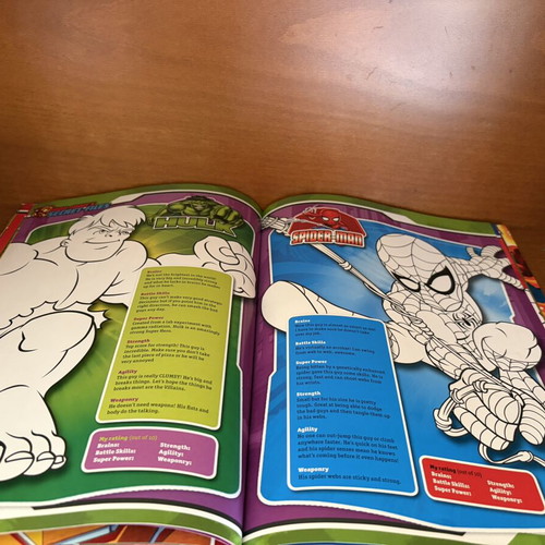 Marvel Superhero Squad Pedigree sticker album