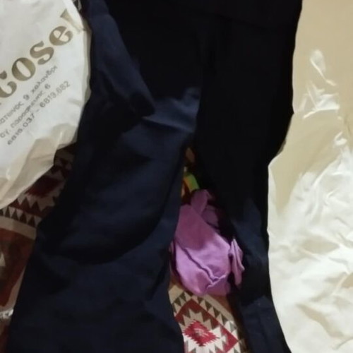 Complete sailor uniform used, pack with 2 trousers, collar, cap and insignia