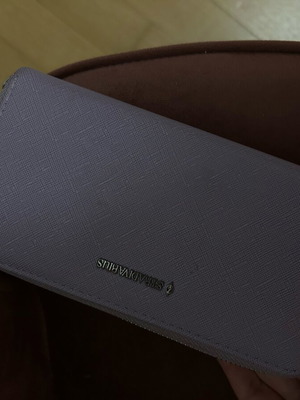 Stradivarius large wallet used, purple