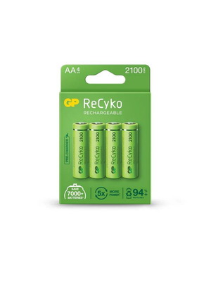 GP ReCyko NiMH AA 2100mAh επαναφορτιζόμενες μπαταρίες σετ 4 καινούργιες