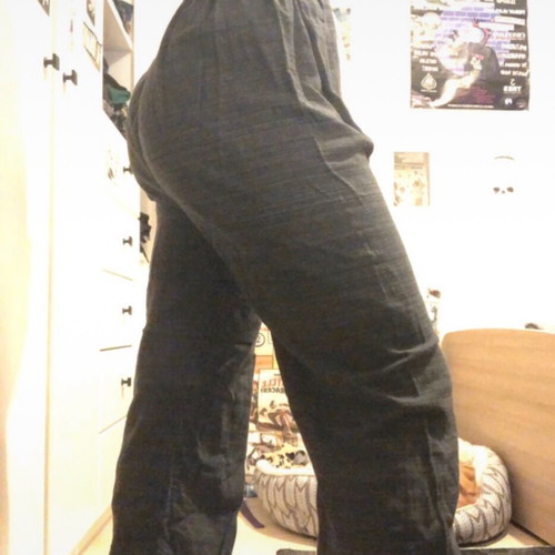 Hippie Boho pants like new, one size, black and gray