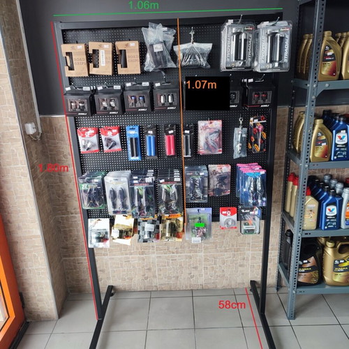 Perforated Metal Sheet Stand like new with Adjustable Feet