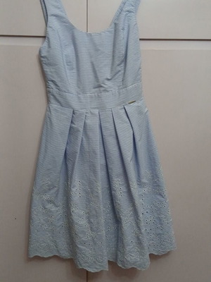 Summer dress Matis like new, white and blue, size S