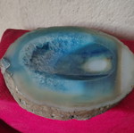 Ashtray like new, blue agate