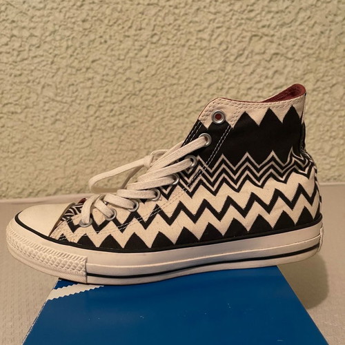 All Star Converse Missoni athletic shoes used, multicolor, size 41