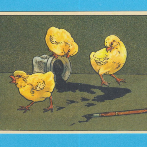 Easter vintage postcard used
