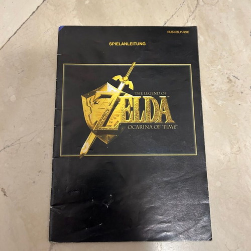 The Legend of Zelda Ocarina of Time manual used, German, Nintendo 64