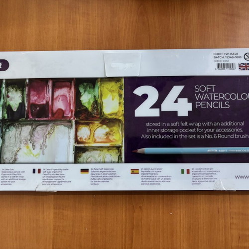 Zieler 24 soft watercolour pencils