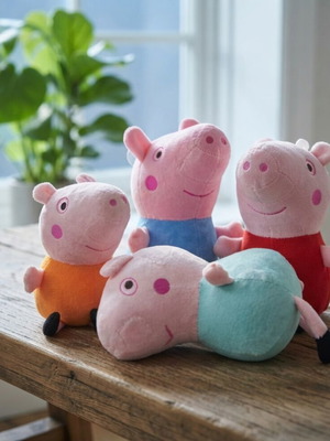 Peppa Pig plush toy set of 4 new