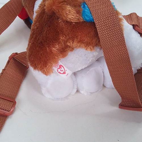 Beanie Boos Ty-Fashion Duke plush dog backpack used