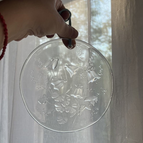 Vintage Wiesengrund crystal suncatcher, 15cm, Germany