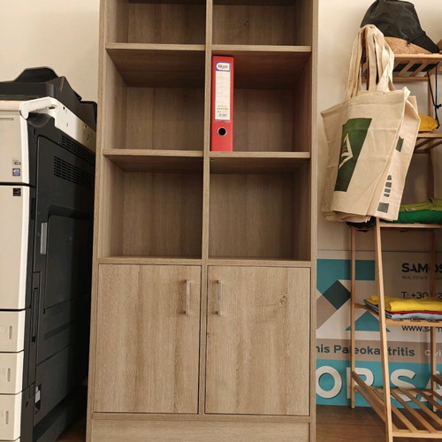 Melamine bookcases set of 2 like new, 70x160x35cm