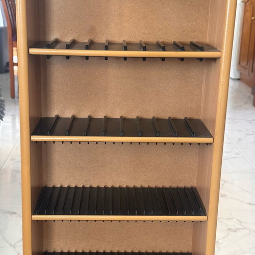 Wooden CD and DVD storage shelf like new