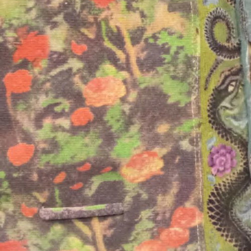 Jean Paul Gaultier Hindu Goddess Mesh Pareo used, multicolor, SS 1998